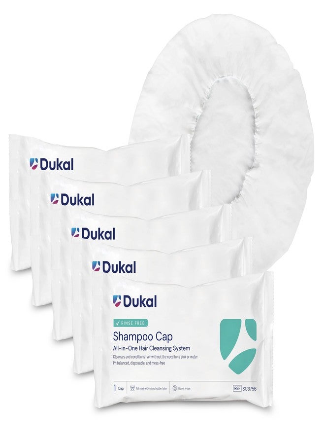Dukal SC3756-5 Redi-Wash Rinse-Free Shampoo Cap, Pack of 5 - Image 1