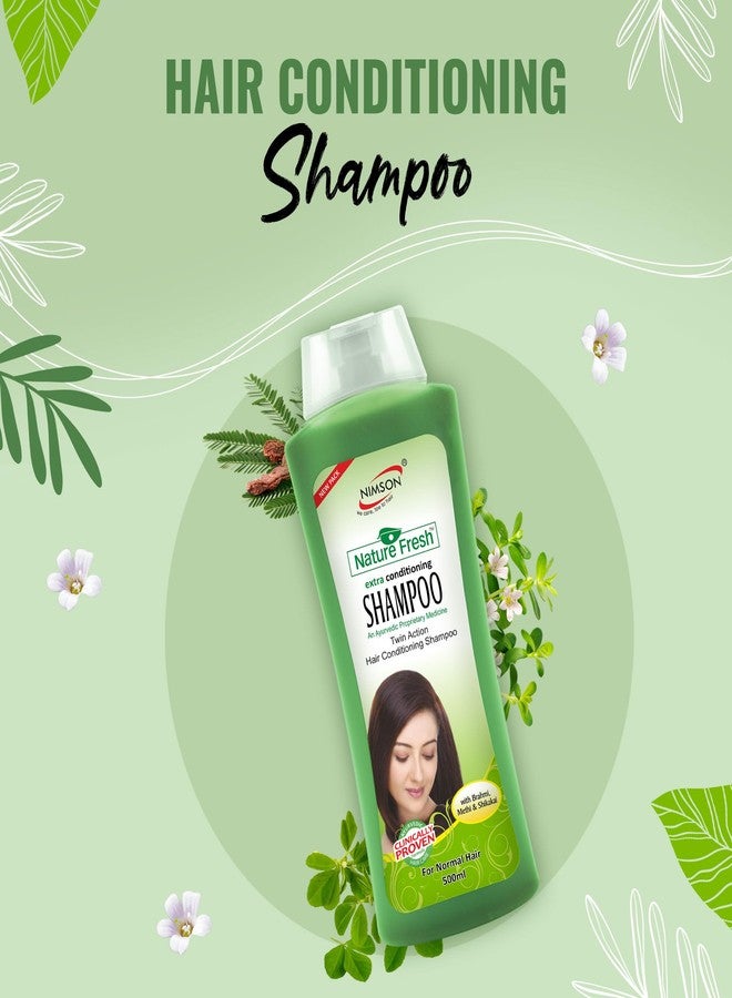 نيمسون شامبو نيمسون ناتشر فريش - 180 مل للعبوة (عبوتان) | بمكونات طبيعية | لشعر ناعم، لامع، ومغذى | يتحكم في التجعد ويصلح التلف | مناسب للنساء والرجال - Image 2