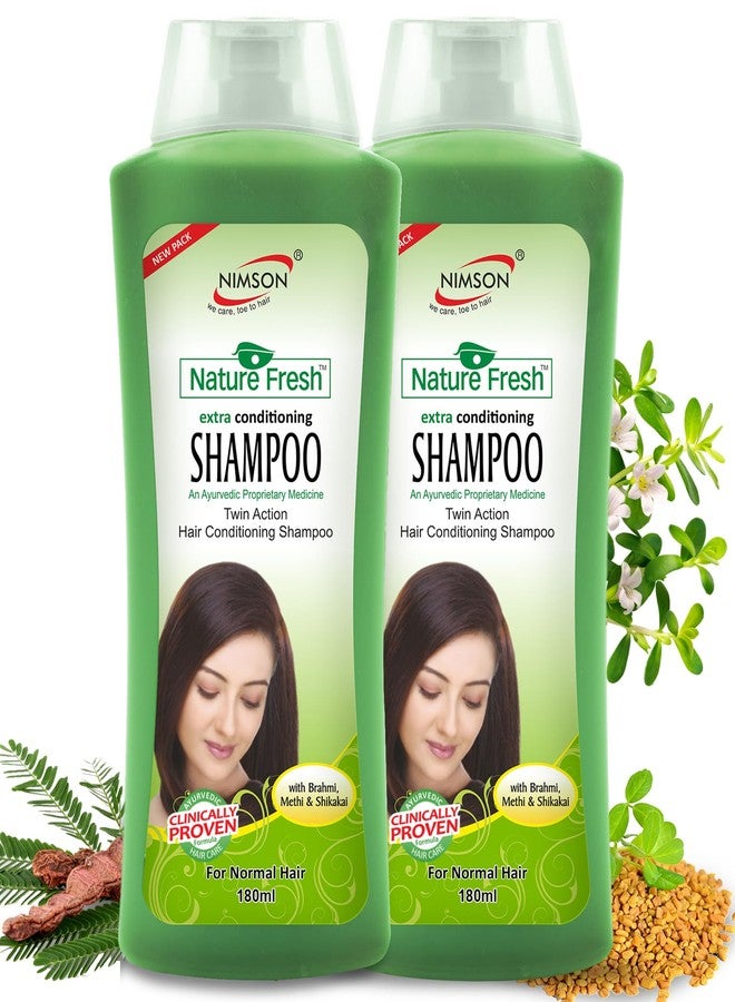 نيمسون شامبو نيمسون ناتشر فريش - 180 مل للعبوة (عبوتان) | بمكونات طبيعية | لشعر ناعم، لامع، ومغذى | يتحكم في التجعد ويصلح التلف | مناسب للنساء والرجال - Image 1