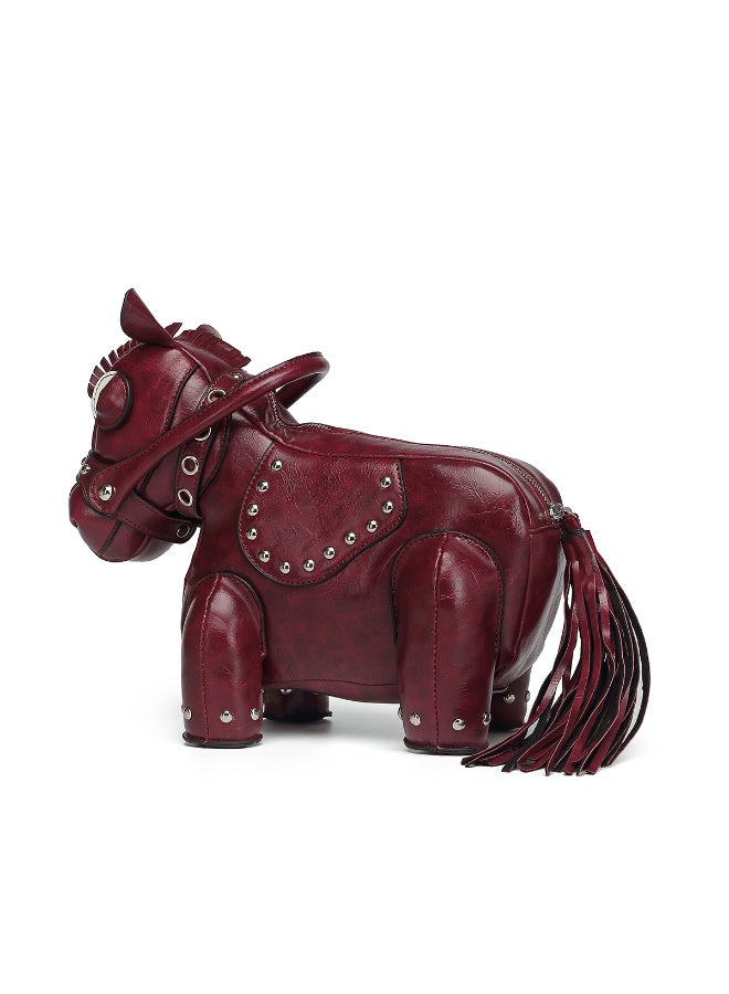 Ciara Sweet and cool, hot girl style, personalized and creative, pony-shaped bag, messenger bag, niche design - Image 2