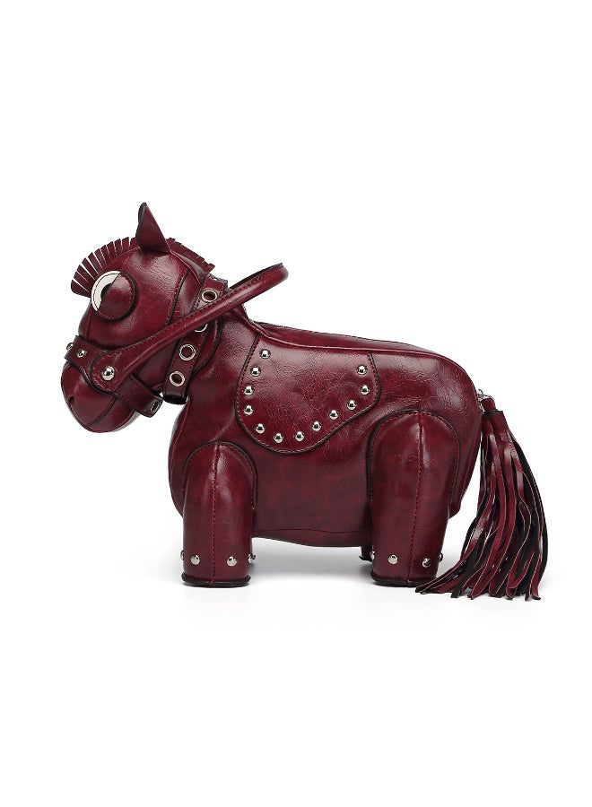 Ciara Sweet and cool, hot girl style, personalized and creative, pony-shaped bag, messenger bag, niche design - Image 1