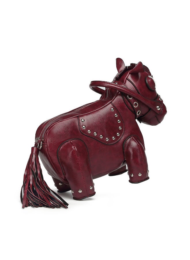Ciara Sweet and cool, hot girl style, personalized and creative, pony-shaped bag, messenger bag, niche design - Image 3