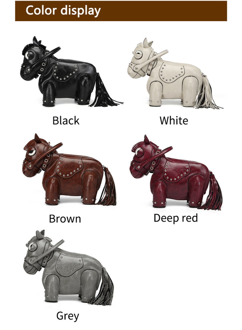Ciara Sweet and cool, hot girl style, personalized and creative, pony-shaped bag, messenger bag, niche design - Image 5