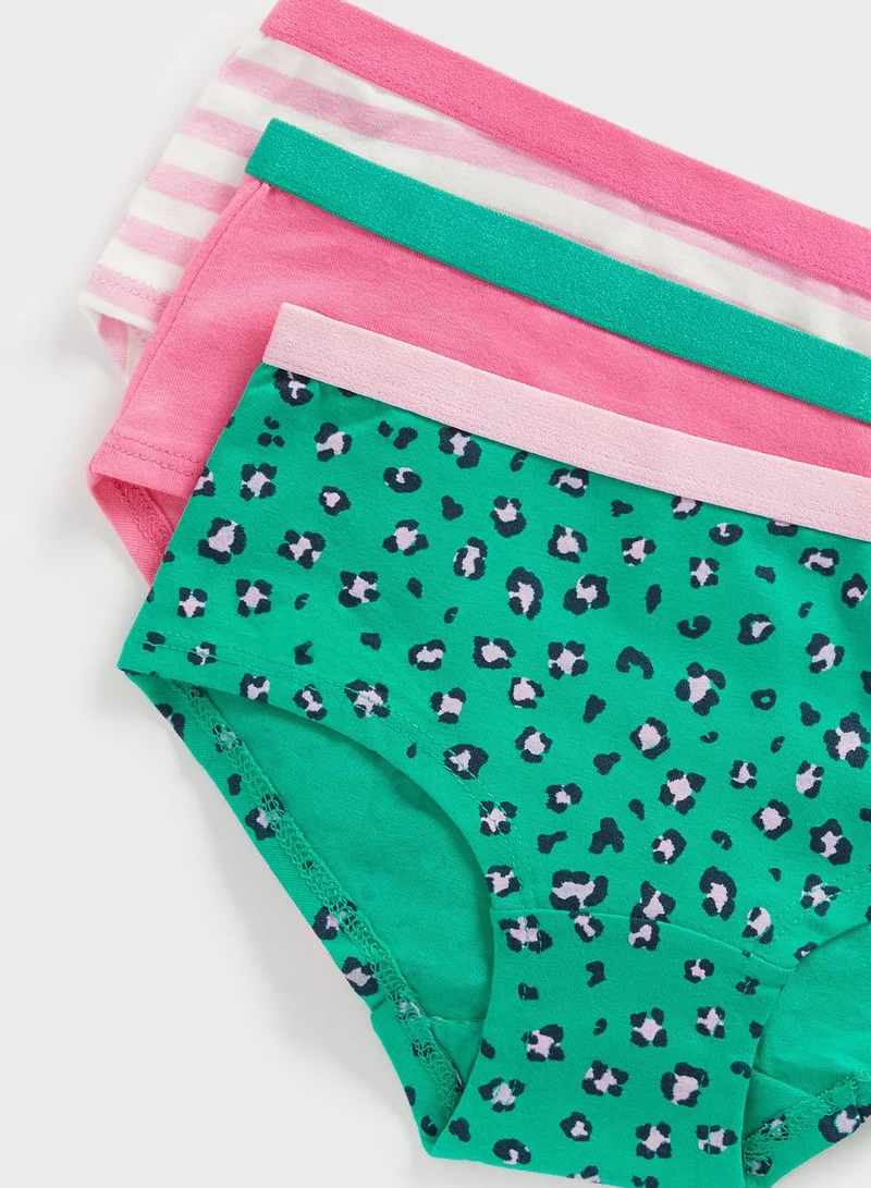 mothercare Kids 3 Pack Assorted Hipsters