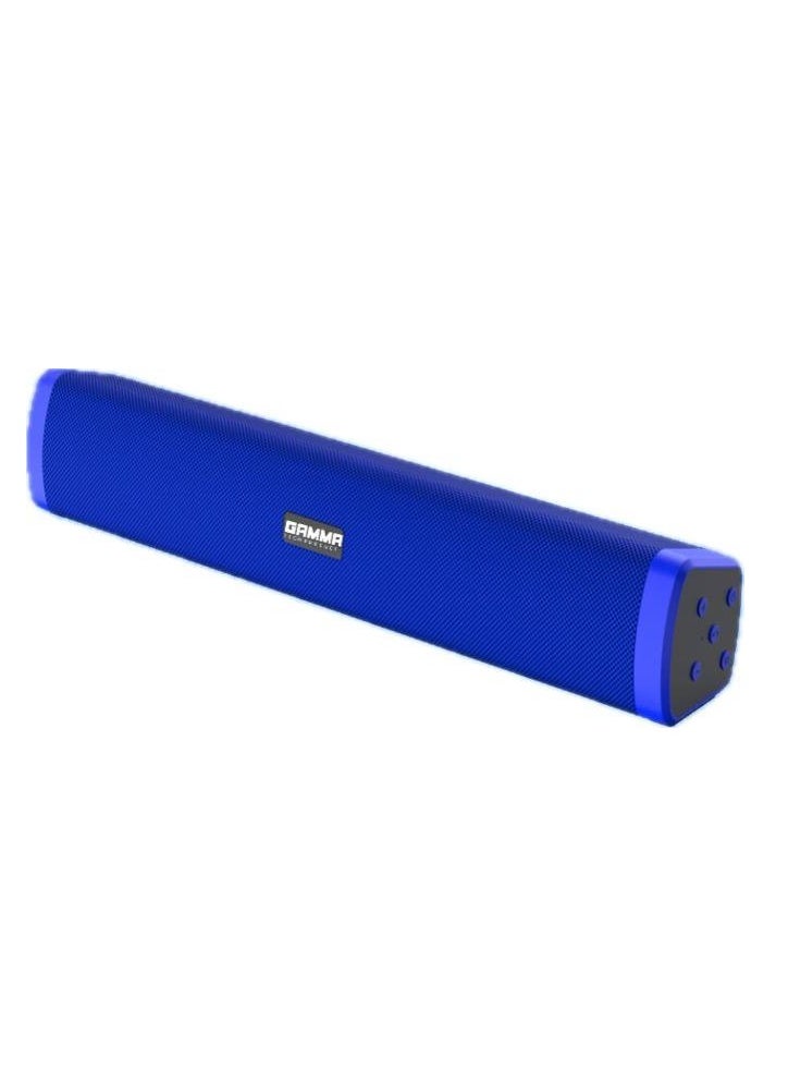 Gamma Portable Chargable Bluetooth Sound Bar Speaker RGB Heavy Bass Usb Sd Card Aux GT -411  Blue or Black  - Image 1