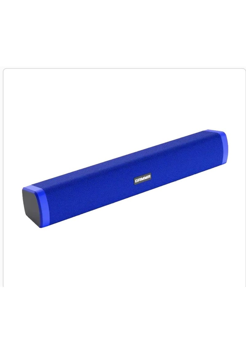 Gamma Portable Chargable Bluetooth Sound Bar Speaker RGB Heavy Bass Usb Sd Card Aux GT -411  Blue or Black  - Image 3
