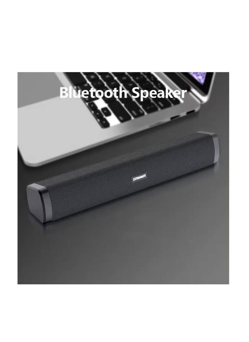 Gamma Portable Chargable Bluetooth Sound Bar Speaker RGB Heavy Bass Usb Sd Card Aux GT -411  Blue or Black  - Image 4