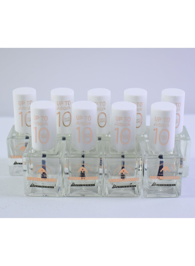 Generic 9 Pieces Transparent Nail Polish  - Image 1