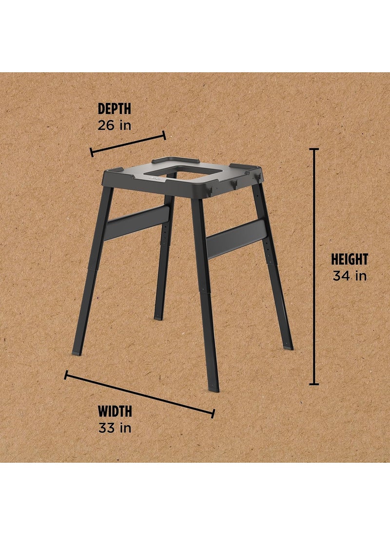 Ninja Ninja XSKUNSTAND Outdoor Stand Woodfire Products Adjustable Height UtensilHolder Side TableCompatible WeatherResistant Black 26 x 34 x 34  - Image 2