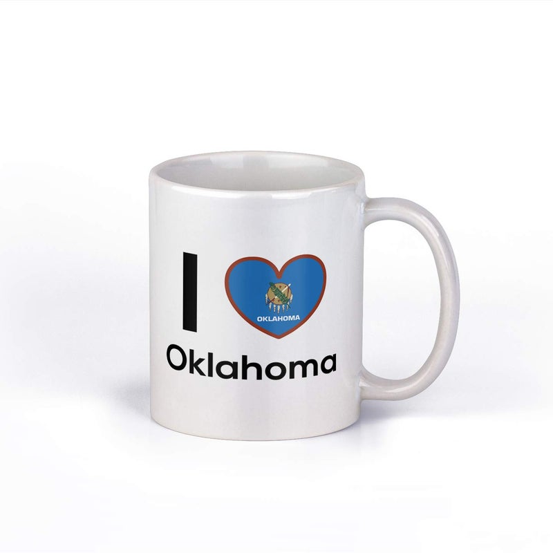 I Love Oklahoma Coffee Mug  State Pride Cup  Great Gift Idea  11 Ounce Coffee Mug  CM1157
