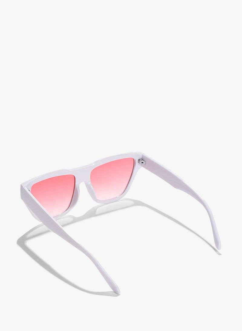 Haute Sauce Pink Lens White Cateye Sunglasses - Image 4