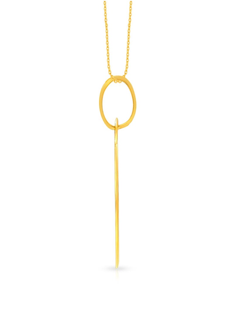 Malabar Gold and Diamonds 22k 916 Purity Gold Pendant for Women EMPN121VY  - Image 3