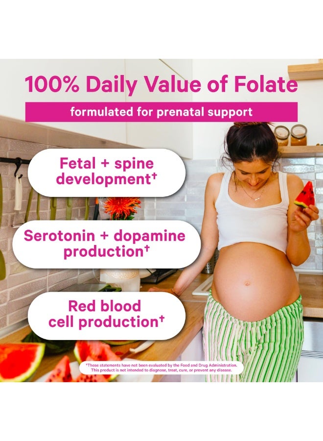 Pink Stork Methylated Folate as L-5-Methyltetrahydrofolate, 60 Capsules, Dietary Supplement - Image 3