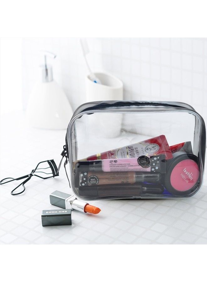 Wobe 5 Packs Clear Cosmetics Bag TSA Approved, PVC Zippered Toiletry Carry Pouch Portable Makeup Bag for Vacation Travel, Bathroom and Organizing Waterproof Makeup Bag Vinyl Plastic Organizer Case - Image 5