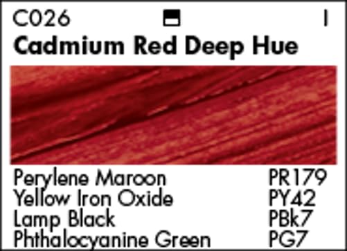 GRUMBACHER Academy Acrylic Paint, 75ml/2.5 Ounce Plastic Tube, Cadmium Red Deep Hue (C026P) - Image 2