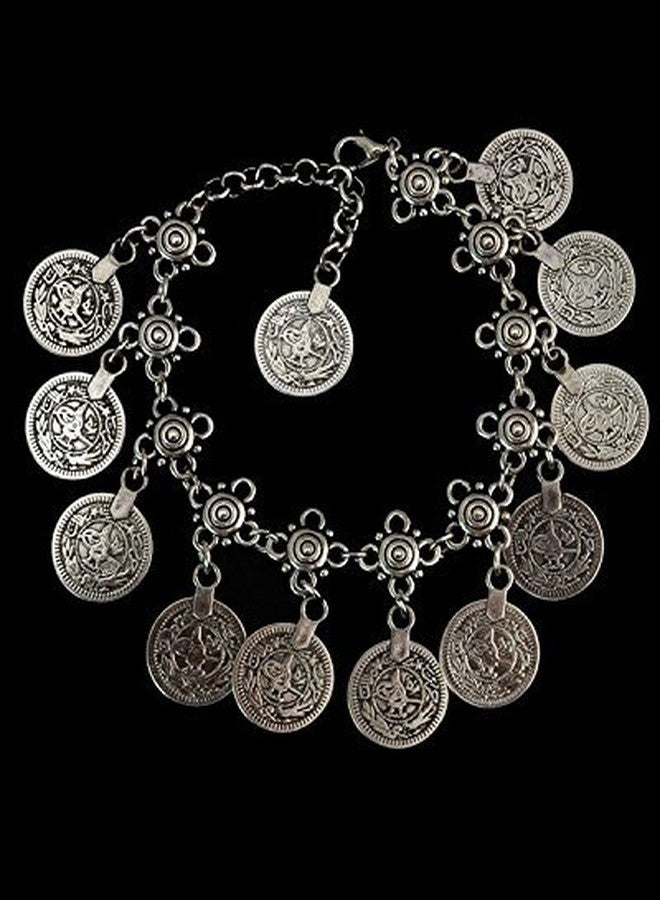 Shining Diva Silver Plated Anklet for Women (Antique Silver) (8270b) - Image 3