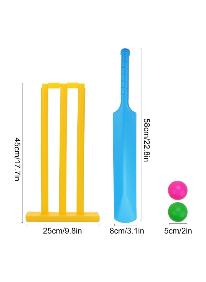 DAT Kids Cricket Set with Bat, Stumps & 2 Balls – Safe Plastic Outdoor Cricket Toy for Boys & Girls – Backyard Sport Game for Kids – Lightweight, Durable, Fun Learning Toy - Image 5