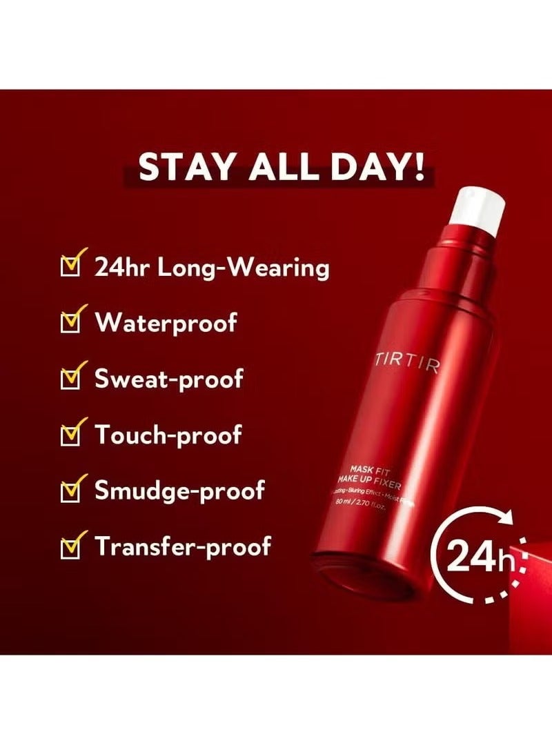 TIRTIR Mask Fit Make-up Fixer, 24H Long Lasting Makeup Finishing Setting Spray, Lightweight and Non-greasy, 2.7 Fl Oz - Image 3