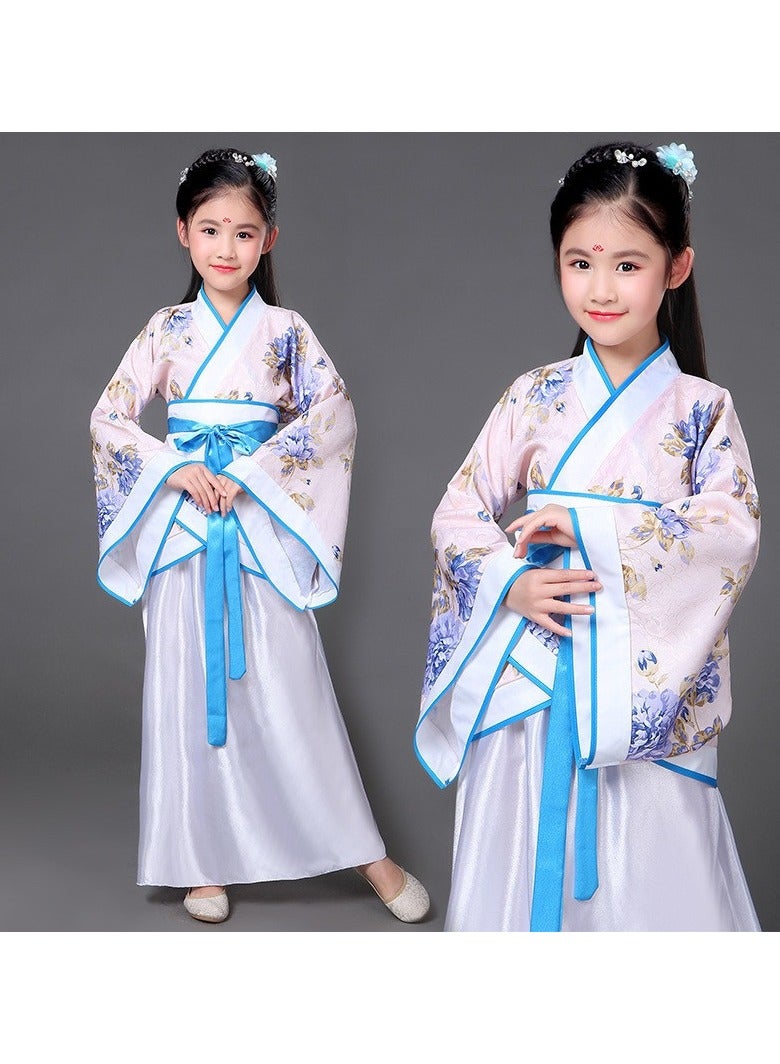 general Traditional Girl's Ancient Hanfu Costume - Elegant Princess Performance Dress for Stage, Cosplay & Cultural Events - Image 1