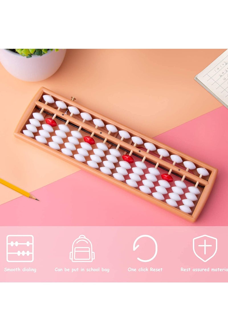 Barakah Soroban, Plastic Abacus with 13 Rows, Chinese Calculator, Counting Tool with Reset Button - Image 2
