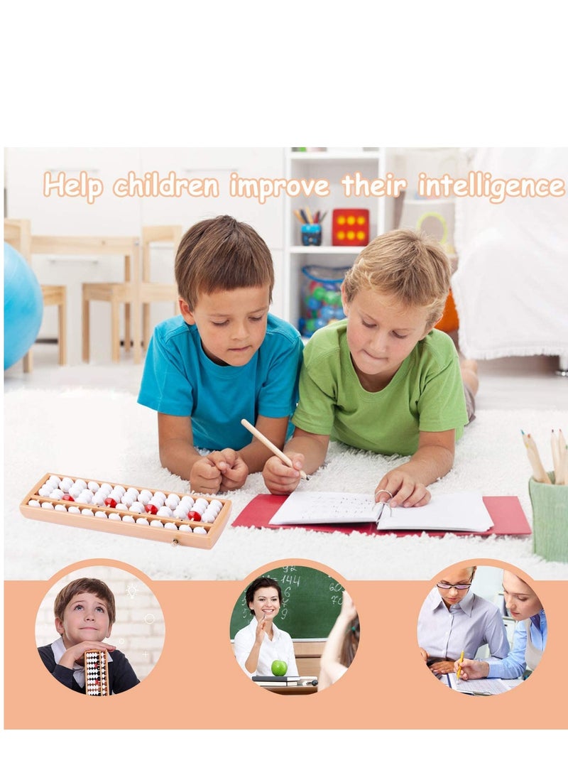 Barakah Soroban, Plastic Abacus with 13 Rows, Chinese Calculator, Counting Tool with Reset Button - Image 3