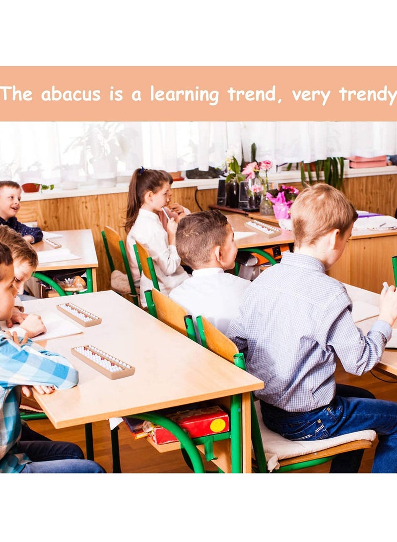 Barakah Soroban, Plastic Abacus with 13 Rows, Chinese Calculator, Counting Tool with Reset Button - Image 4