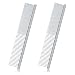 Perthlin 2 Pieces Macrame Comb and Tassel Brush Kit - Stainless Steel Combs for Pet Grooming, Macrame Fringe Cord and Supplies (Silver) - Image 2