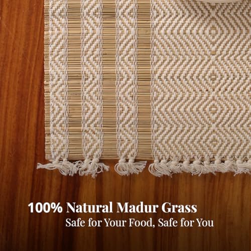 Peepul Tree PeepulTree Placemats & Table Cloths (Off-White, Pack of 4 - Placemats) - Image 3