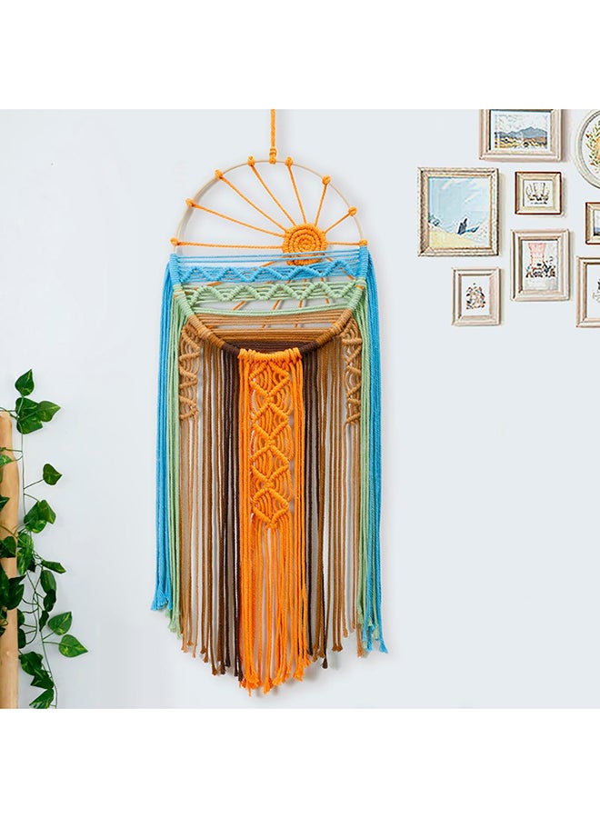 Antikiano Nice Dream Catcher Wall Hanging Decoration Tassels Boho 65 x 25 Colorful Sun - Image 1