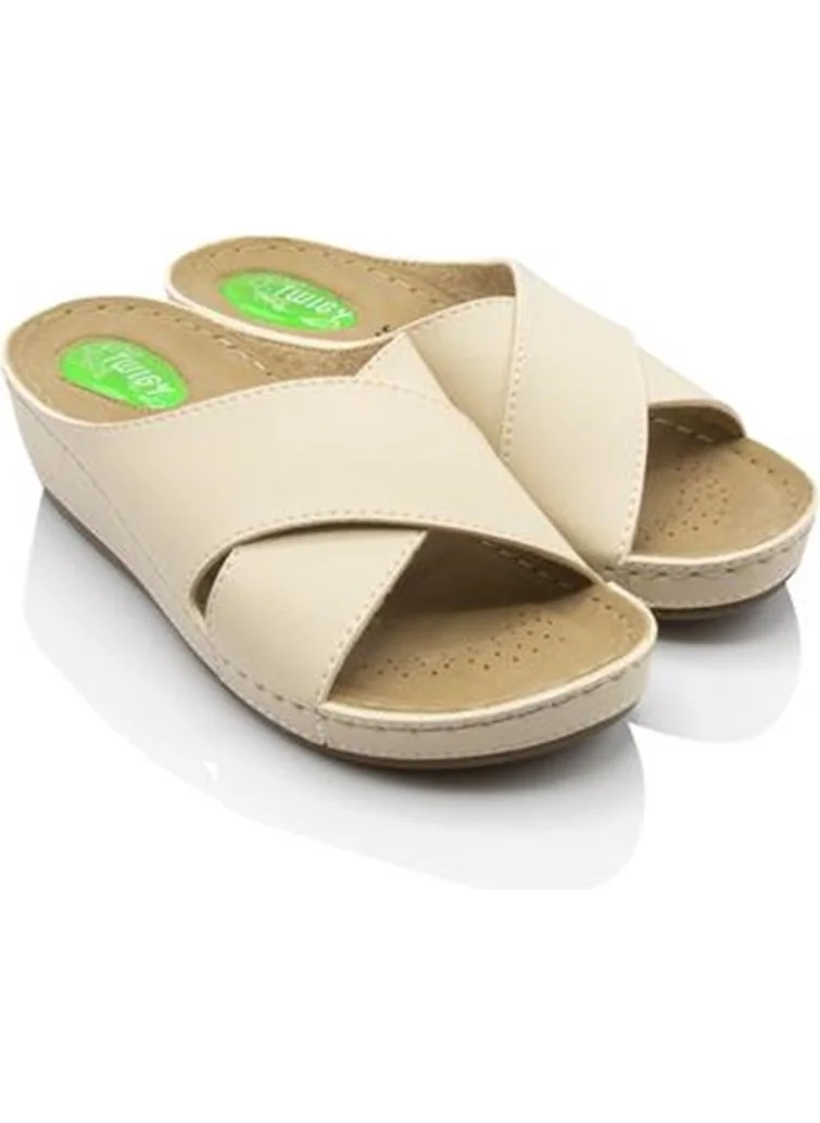 Twigy Tw Sena Beige Women's SLIPPERS-ZZ0778