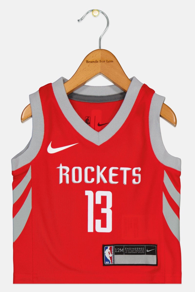 Nike Nike x NBA Toddlers Boy Graphic Print Jersey, Red  - Image 1