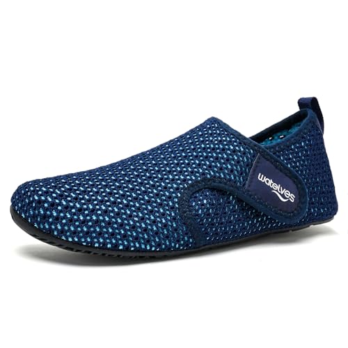 WateLves Water Shoes for Women Men Swim Beach Aqua Socks Quick Dry Barefoot House Slippers Travel Shoes with Adjustable Magic Tape for Pool Diving Boating Yoga SurfBlue3637 - Image 3