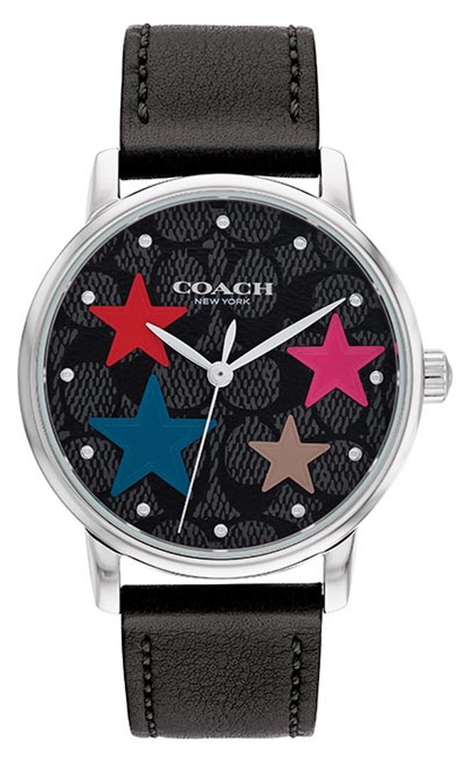 COACH Women's Analog Round Shape Leather Wrist Watch 14503847 - 36 Mm - Image 1