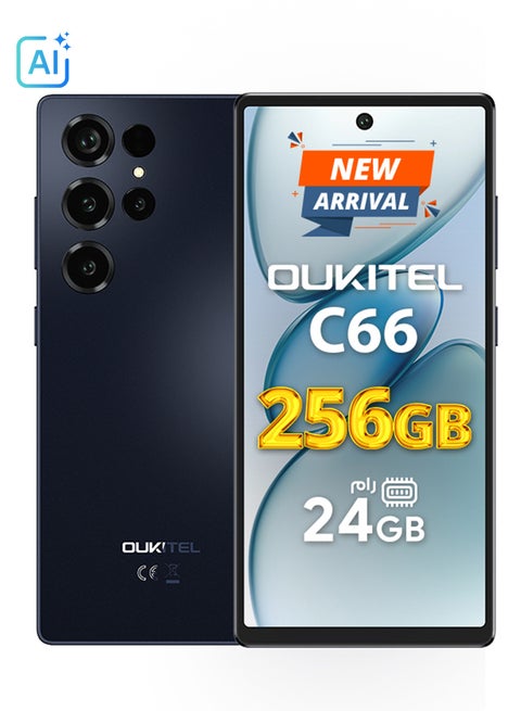 C66 ثنائي الشريحة رمادي 8+16GB RAM 256GB 4G - نسخة الشرق الأوسط