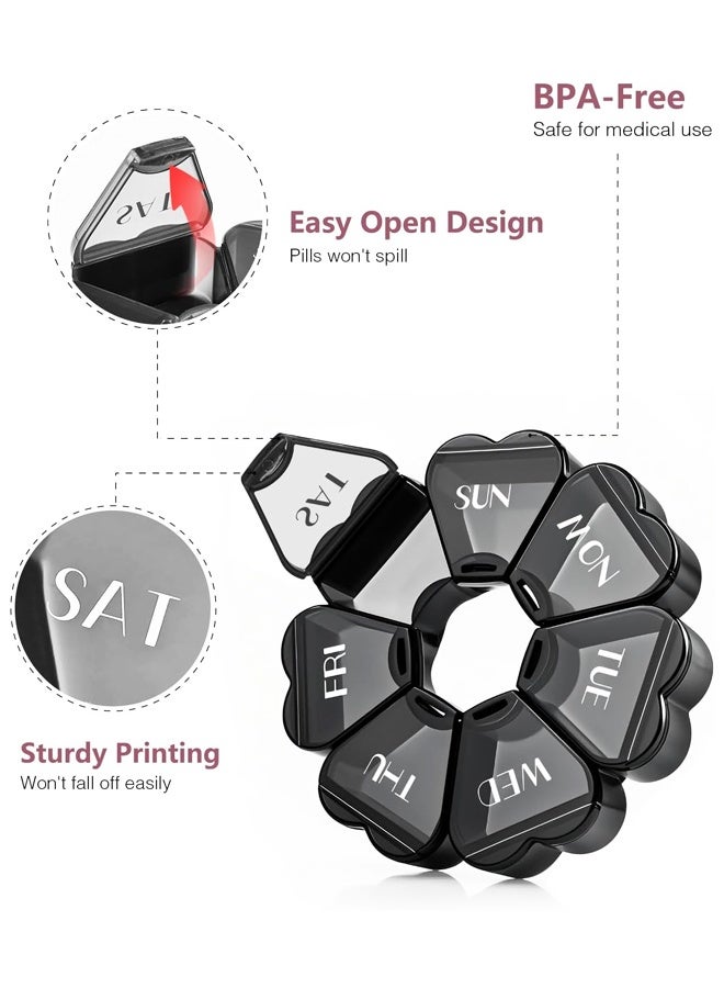 Large Pill Organizer 7 Day, for Vitamin, Gummy, Medication, Supplement - Image 4