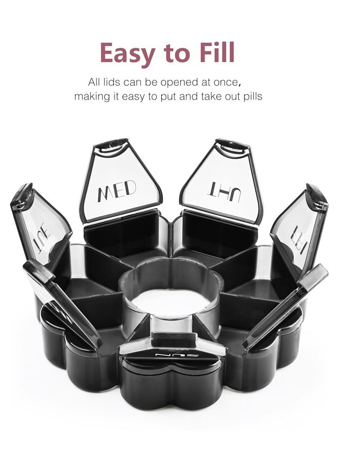 Large Pill Organizer 7 Day, for Vitamin, Gummy, Medication, Supplement - Image 3