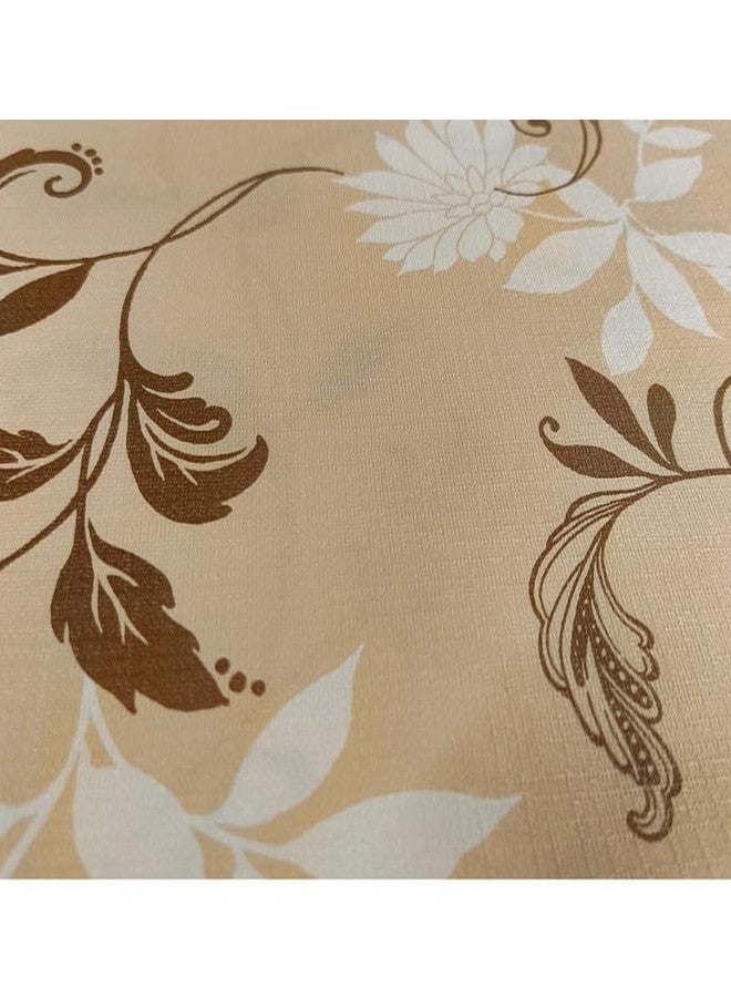 Freelance PVC Vinyl Tuscany Flannel Backing Dining Plastic Table Cover Cloth - Waterproof Protector, 6-8 Seater, Oblong/Oval 60 X 90 inches (with White Border Edge Lace) - Product of Meiwa, Japan - Image 3