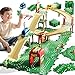 KIZONLY Puzzle Racer Kids Car Track Set 4Tier Race Tracks for Kids Ages 35 with 3 Cars Traffic Parts Trucks for Toddlers 24 Years Floor Puzzle Tracks Car Gift for Boys Girls 3 4 5 Year Old - Image 2