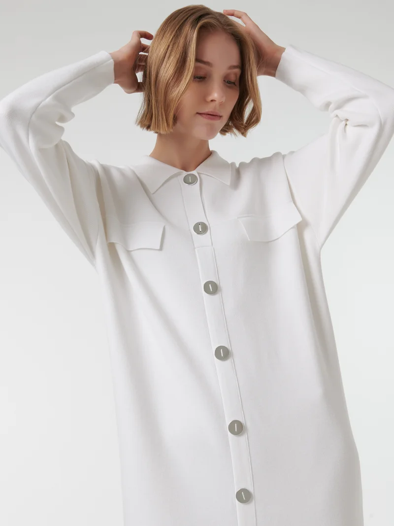 leem Maxi Buttoned Kaftan