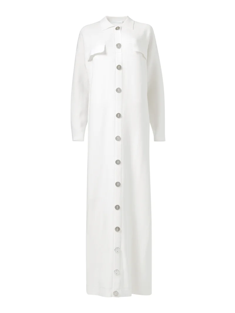 leem Maxi Buttoned Kaftan