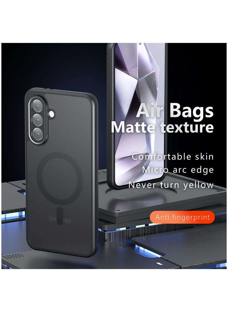 Magnetic Phone Case for Samsung Galaxy A56 5G Frosted Translucent Back Protective Slim Phone Cover  - Image 2