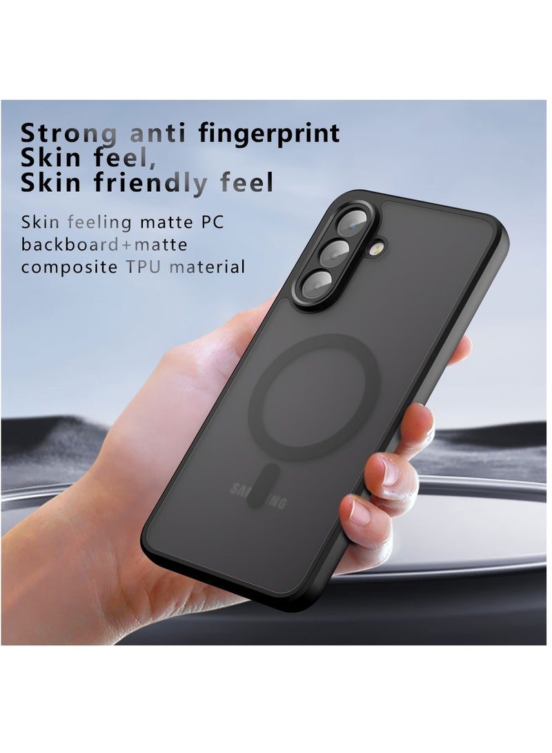 Magnetic Phone Case for Samsung Galaxy A56 5G Frosted Translucent Back Protective Slim Phone Cover  - Image 5