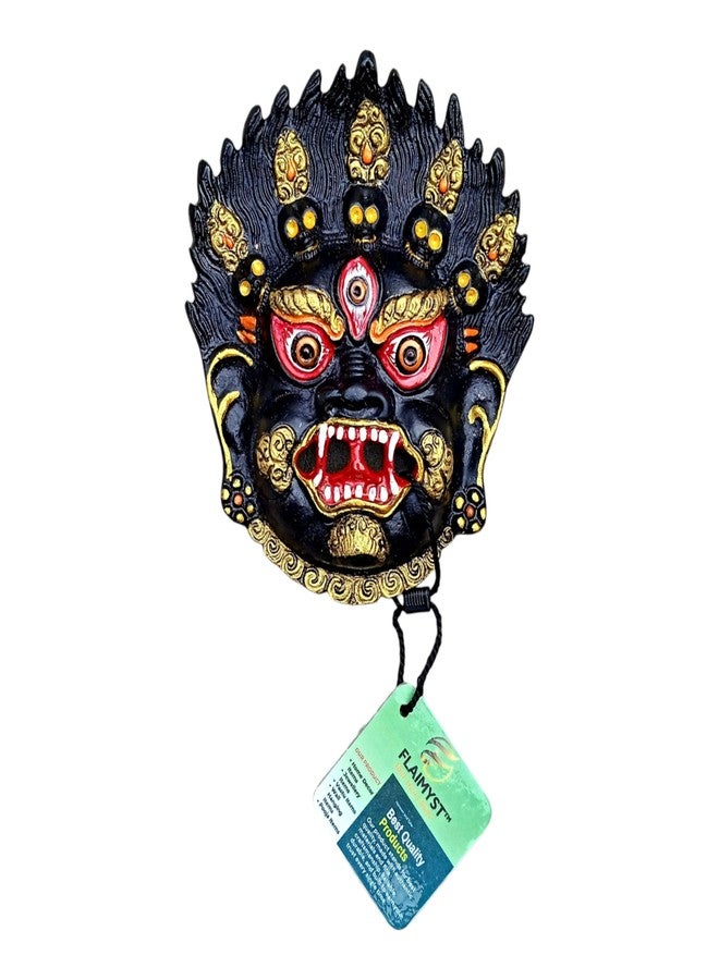 FLAIMYST kirtimukha for Home in Aluminium Metal, Kirtimukha Wall Hanging for Home Decor, Nazar Battu for Home Entrance (Blackcolor) - Image 5