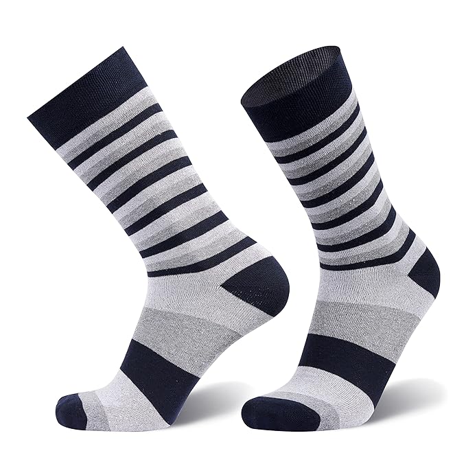 جوارب مرساة جوارب قطنية رجالية من ماركة أنكور، بتصميم عصري يصل طولها إلى منتصف الساق، عبوة من 3 أزواج - Image 4