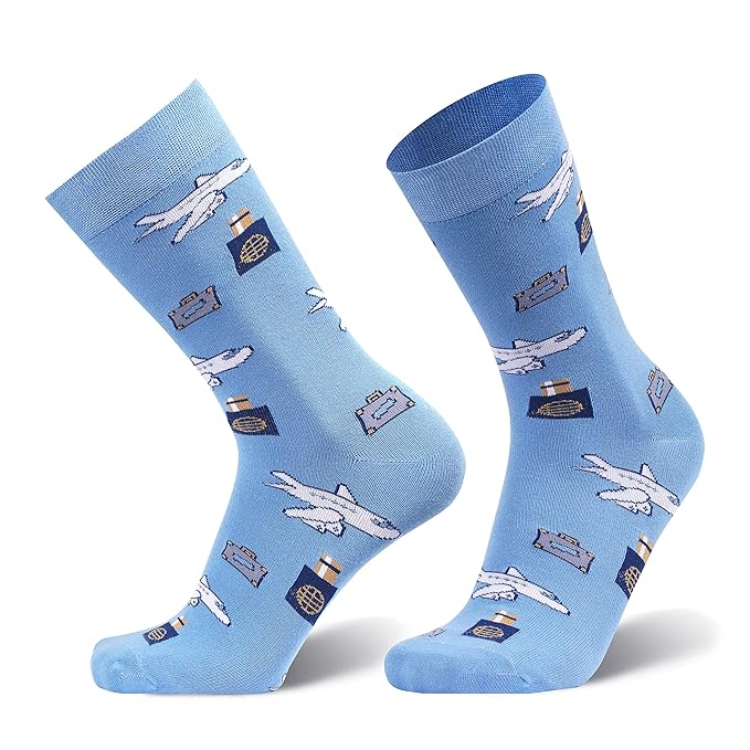 جوارب مرساة جوارب قطنية رجالية من ماركة أنكور، بتصميم عصري يصل طولها إلى منتصف الساق، عبوة من 3 أزواج - Image 2