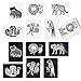Wee Gallery Art Cards for Baby Durable High Contrast Black and White Animal Flashcards for Newborns Brain Development Sensory Toys Tummy Time Essentials for Infant and Toddler Jungle Animals - Image 3