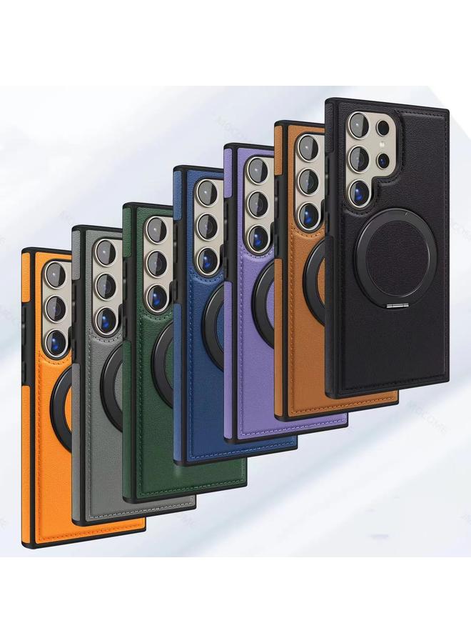 S-TOP Case For Samsung Galaxy S22 Ultra 5G Yashi 360 Degree Rotating MagSafe Bracket Phone Case - Image 2