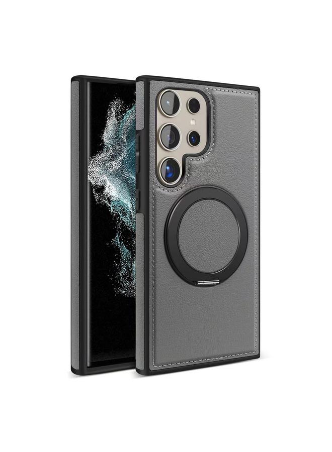 S-TOP Case For Samsung Galaxy S22 Ultra 5G Yashi 360 Degree Rotating MagSafe Bracket Phone Case - Image 1