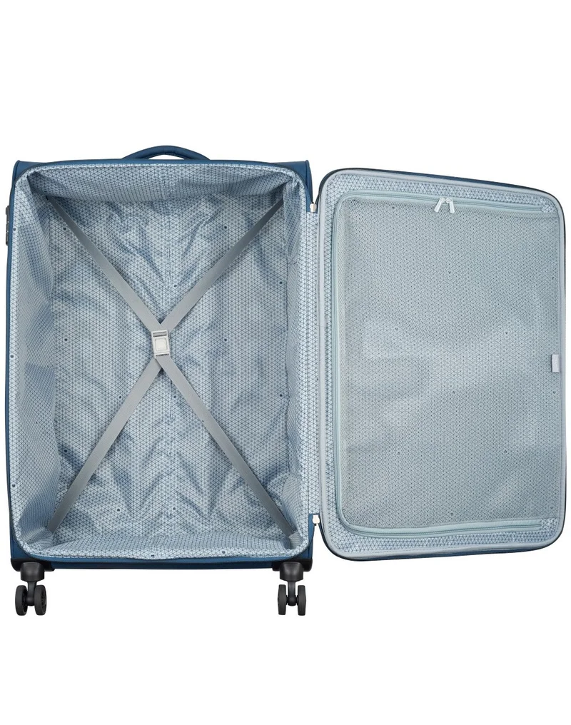 ديلسي _باريس حقيبة سفر كاراكاس 71 سم بعجلات مزدوجة قابلة للتوسيع - أزرق ليلي