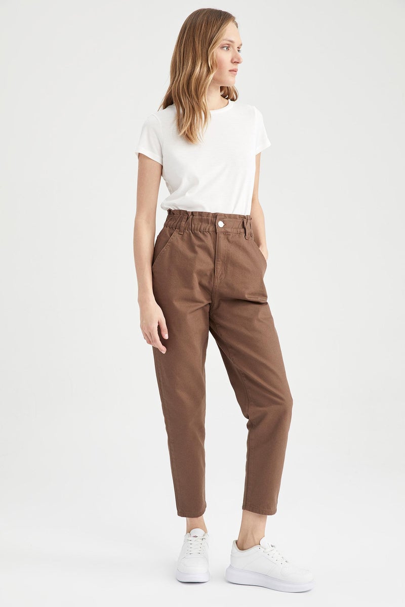DeFacto Woman Baggy Gabardine  Cotton Trousers  - Image 5
